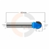 Ampliar foto Fresa Esferica para Madeira e MDF 3 8 9.52mm