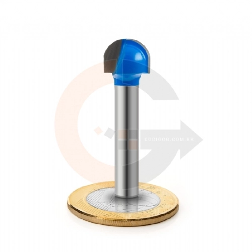 Fresa Esferica para Madeira e MDF 1 2 12.7mm Fresa Esferica para Madeira e MDF 1 2 12.7mm