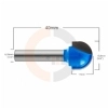 Ampliar foto Fresa Esferica para Madeira e MDF 5 8 15.87mm 