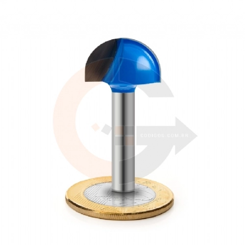 Fresa Esferica para Madeira e MDF 7 8 22.22mm Fresa Esferica para Madeira e MDF 7 8 22.22mm