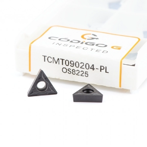 Ampliar foto Inserto TCMT090204 PL Pastilha de Metal Duro para Aco  Grade 8225   1 peca