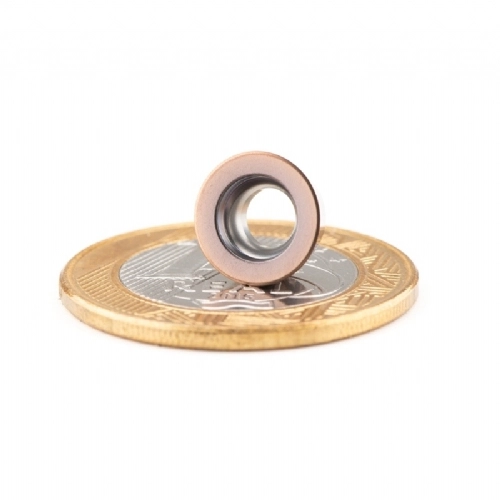 Ampliar foto Inserto RDMT10T3MO TiAlsin Pastilha de Metal Duro para Aco Inox  Grade 5835   1 peca