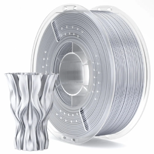 Filamento PLA Silk Silver Prateado   Elegoo   1.75mm 1kg 