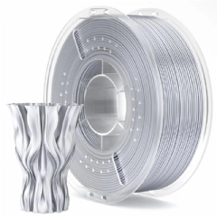 Filamento PLA Silk Silver Prateado - Elegoo - 1.75mm 1kg 