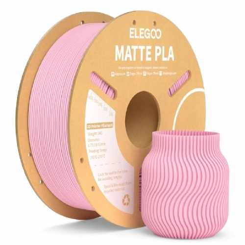 Filamento PLA Matte Fosco Rosa Sakura   Sakura Pink   Elegoo   1.75mm 1kg 