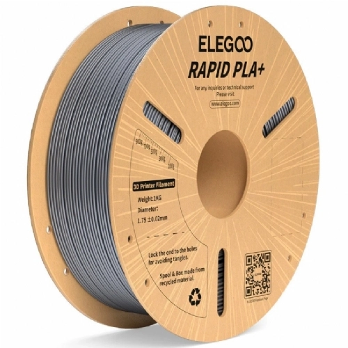 Filamento Rapid PLA  Prateado   Elegoo   600mm s Hyper Velocidade   1kg 