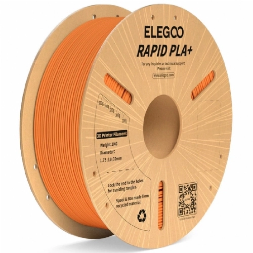 Filamento Rapid PLA  Laranja   Elegoo   600mm s Hyper Velocidade   1kg 