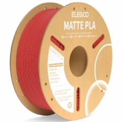 Filamento PLA Matte Fosco Vermelho Rubi - Ruby Red - Elegoo - 1.75mm 1kg 