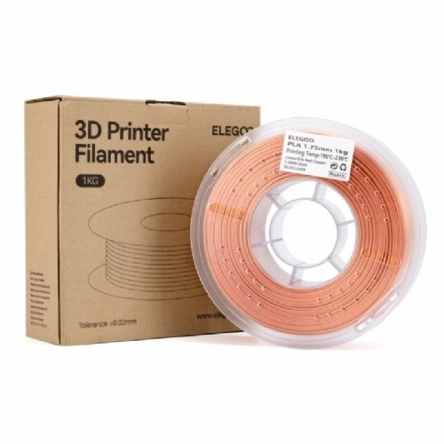 Ampliar foto Filamento PLA Silk Cobre Vermelho   Red Copeer   Elegoo   1.75mm 1kg 