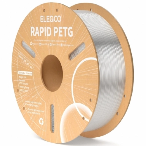 Filamento Rapid PETG Transparente   Elegoo   1.75mm 1kg 