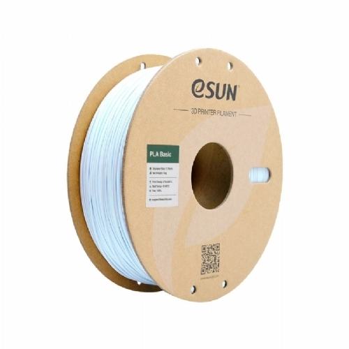Filamento Esun PLA Basic Cold White   Branco Frio   1.75mm 1kg 