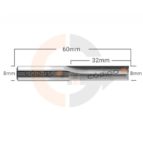 Ampliar foto Fresa de Topo para MDF 2 Cortes Retos Paralelos 8.0 x 33mm Metal Duro Ampliar foto Fresa de Topo para MDF 2 Cortes Retos Paralelos 8.0 x 33mm Metal Duro