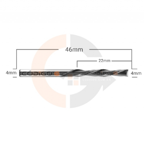 Ampliar foto Fresa 2 cortes Down Cut 4mmx22mm topo reto corte invertido Ampliar foto Fresa 2 cortes Down Cut 4mmx22mm topo reto corte invertido