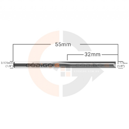 Ampliar foto Fresa de Topo para MDF 2 Cortes Retos Paralelos 3.175 x 32mm Metal Duro Ampliar foto Fresa de Topo para MDF 2 Cortes Retos Paralelos 3.175 x 32mm Metal Duro