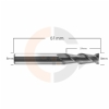 Ampliar foto Fresa de 2 cortes HRC55 para aluminio 8mm x 24mm