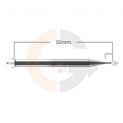 Ampliar foto Fresa esferica de 2 cortes HRC55 para aluminio 1mm x 3mm Ampliar foto Fresa esferica de 2 cortes HRC55 para aluminio 1mm x 3mm