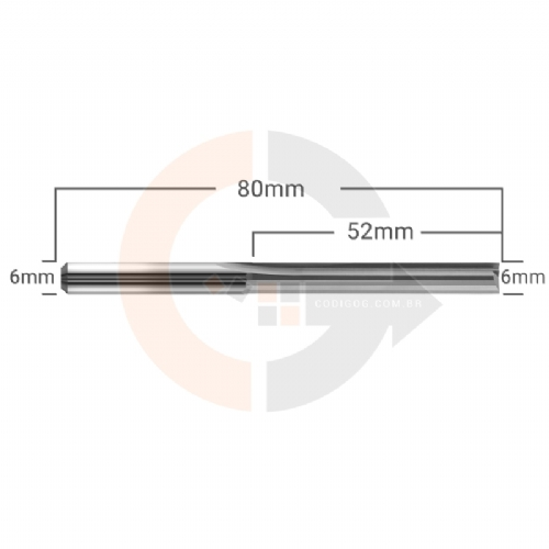 Ampliar foto Fresa de Topo para MDF 2 Cortes Retos Paralelos 6.0 x 52mm Metal Duro Ampliar foto Fresa de Topo para MDF 2 Cortes Retos Paralelos 6.0 x 52mm Metal Duro