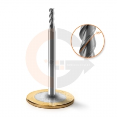 Fresa Para Alumínio 3 Cortes HRC45 3.0mm x 9.0mm Corte a 35º Metal Duro