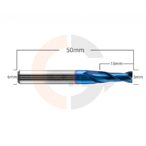 Ampliar foto Fresa de 2 cortes HRC65 para Ferro e Aco 5mm x 15mm Ampliar foto Fresa de 2 cortes HRC65 para Ferro e Aco 5mm x 15mm