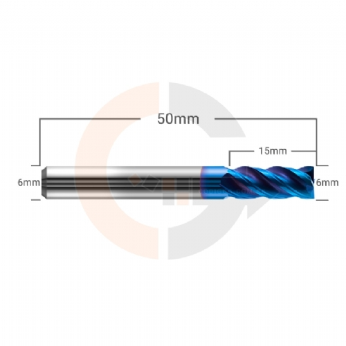 Ampliar foto Fresa de 4 cortes HRC65 para Ferro e Aco 6mm x 15mm Ampliar foto Fresa de 4 cortes HRC65 para Ferro e Aco 6mm x 15mm