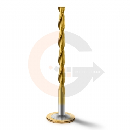 Fresa Topo 2 Cortes Espiral 6.0mm x 72mm Metal Duro com Titanio Fresa Topo 2 Cortes Espiral 6.0mm x 72mm Metal Duro com Titanio