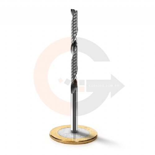 Fresa Para Acrilico e Outros Plasticos 1 Corte 4mm x 42mm Metal Duro Fresa Para Acrilico e Outros Plasticos 1 Corte 4mm x 42mm Metal Duro