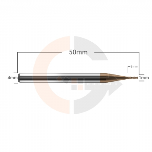 Ampliar foto Fresa Para Ferro e Aco 2 Cortes HRC55 1mm x 3mm Ampliar foto Fresa Para Ferro e Aco 2 Cortes HRC55 1mm x 3mm
