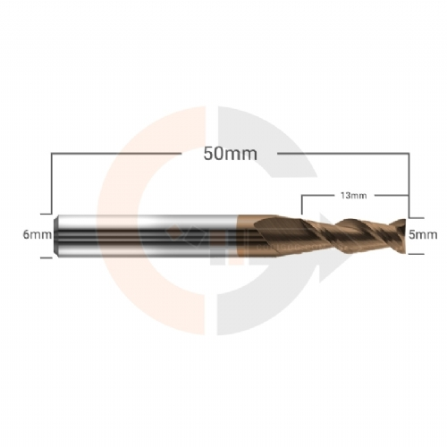 Ampliar foto Fresa Para Ferro e Aco 2 Cortes HRC55 5mm x 13mm Ampliar foto Fresa Para Ferro e Aco 2 Cortes HRC55 5mm x 13mm