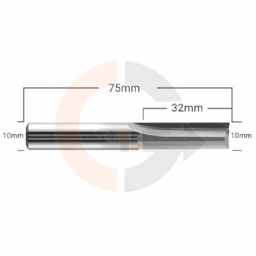 Ampliar foto Fresa de Topo para MDF 2 Cortes Retos Paralelos 10mm x 32mm Metal Duro Ampliar foto Fresa de Topo para MDF 2 Cortes Retos Paralelos 10mm x 32mm Metal Duro