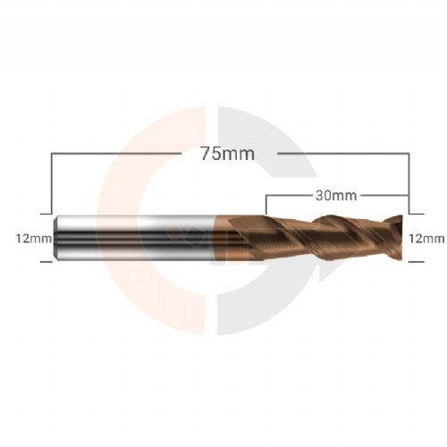 Ampliar foto Fresa Para Ferro e Aco 2 Cortes HRC55 12mm x 30mm Ampliar foto Fresa Para Ferro e Aco 2 Cortes HRC55 12mm x 30mm