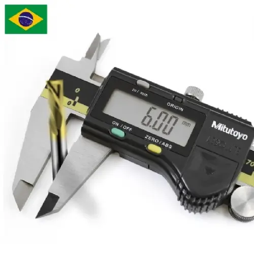 Ampliar foto Fresa down cut 2 cortes 6mm para chapas de aco inox e galvanizados Ampliar foto Fresa down cut 2 cortes 6mm para chapas de aco inox e galvanizados