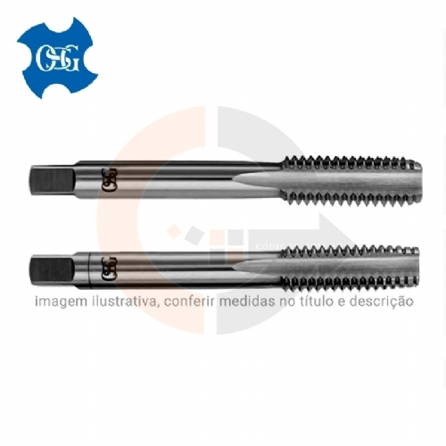 Macho manual M16 x 1.5 OSG HSS jogo com 2 pecas M102 Macho manual M16 x 1.5 OSG HSS jogo com 2 pecas M102