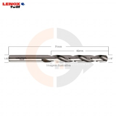 Broca aço rápido HSS 1/8 Lenox Twill TW105