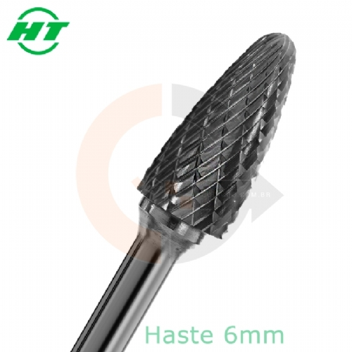 Lima Rotativa Arvore Arredondada 12 x 25mm Metal Duro Quebra Cavaco Lima Rotativa Arvore Arredondada 12 x 25mm Metal Duro Quebra Cavaco