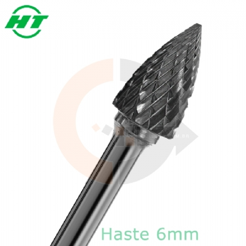 Lima Rotativa Arvore Pontiaguda 12 x 19mm Metal Duro Quebra Cavaco Lima Rotativa Arvore Pontiaguda 12 x 19mm Metal Duro Quebra Cavaco