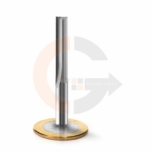 Fresa de Topo para MDF 2 Cortes Retos Paralelos 6mmx30mm Metal Duro Fresa de Topo para MDF 2 Cortes Retos Paralelos 6mmx30mm Metal Duro