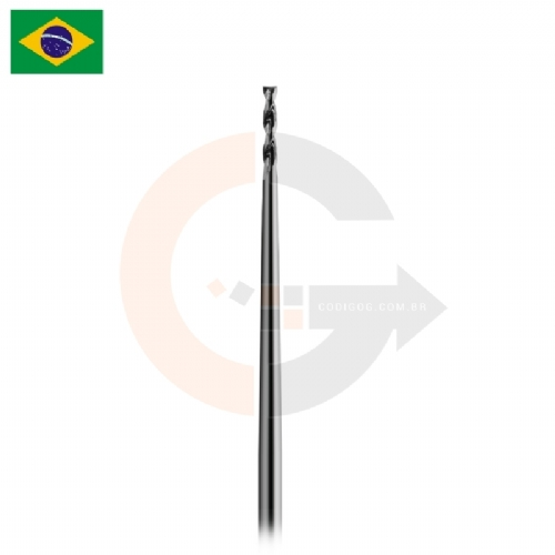Ampliar foto Fresa Extra Longa 2 cortes 2mm topo reto Metal Duro Ampliar foto Fresa Extra Longa 2 cortes 2mm topo reto Metal Duro