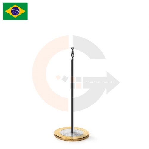 Fresa Longa 2 cortes 3.175mm x 12 x 100mm topo esferico Metal Duro Fresa Longa 2 cortes 3.175mm x 12 x 100mm topo esferico Metal Duro