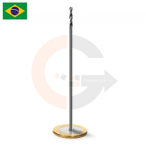Fresa Longa 2 cortes 4mm x 20 x 150mm topo esferico Metal Duro Fresa Longa 2 cortes 4mm x 20 x 150mm topo esferico Metal Duro