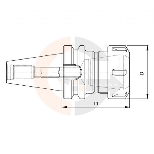 Ampliar foto Cone BT40 ER32 70mm 12.000 RPM Ampliar foto Cone BT40 ER32 70mm 12.000 RPM