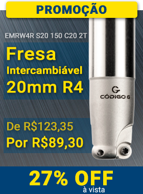 Fresa intercambiável 20mm R4
